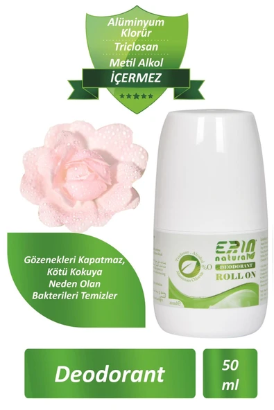 Erin Natural Alüminyumsuz & Alkolsüz Deodorant - Roll On 50 ml