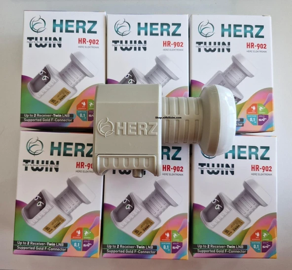 Herz HR-902 Çiftli LNB Altın Uçlu 0.1 DB Gold İkili LNB - 2
