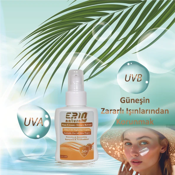 Erin Natural Güneş Kremi Yüksek Koruma 50 Spf 100 ml - 2