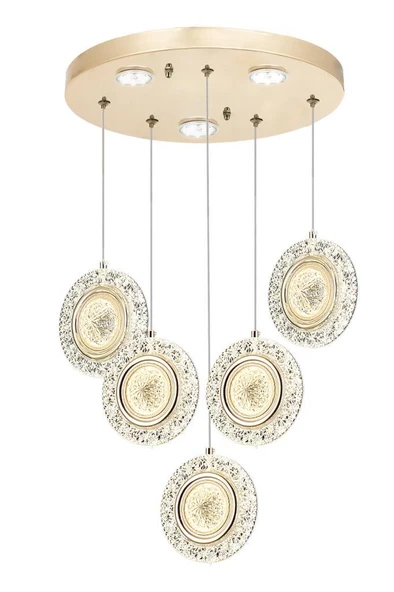 Eray Aydınlatma 3032-4+1 5li Sarkıt 3 Renk Led Avize