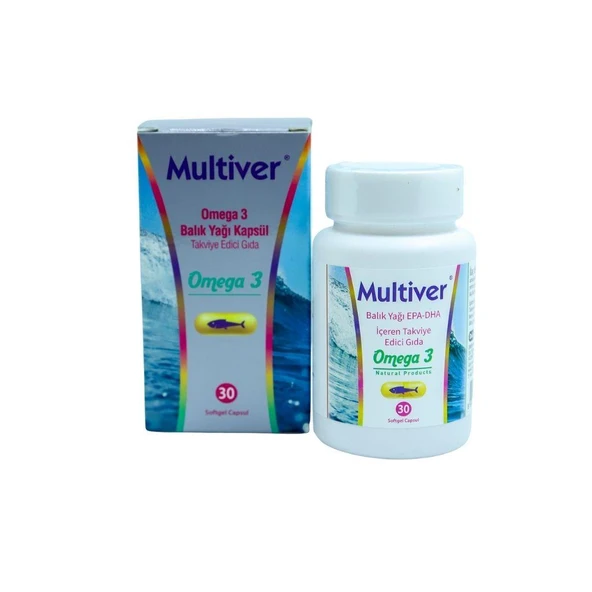 Multiver Omega 3 Balık Yağı Kapsül 30 Softgel Kapsül