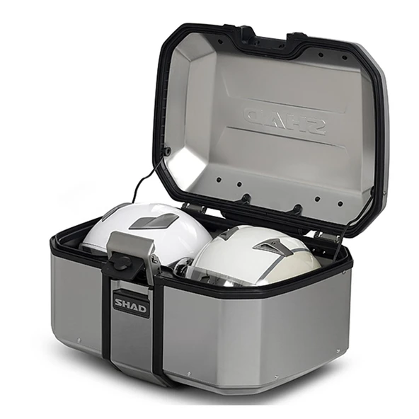 SHAD TR-55 MOTOSİKLET METAL ARKA ÇANTA TİTANYUM - Resim 2