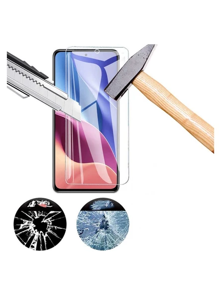 Logis Samsung Galaxy A22  Antistatik 5D Tam Kaplayan Ekran Koruyucu Cam - 5