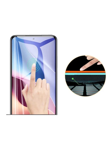 Logis Samsung Galaxy A22  Antistatik 5D Tam Kaplayan Ekran Koruyucu Cam - 4