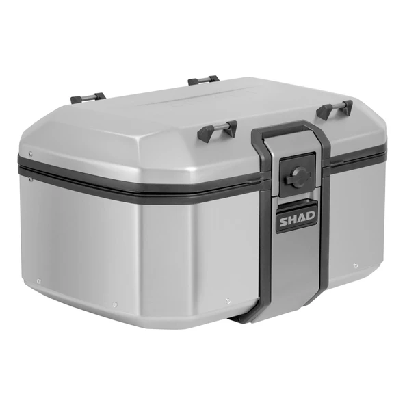 SHAD TR-55 MOTOSİKLET METAL ARKA ÇANTA TİTANYUM ürün görseli 1