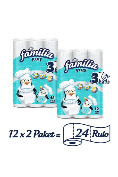 Familia Plus Kağıt Havlu 24 Rulo (12 RULO X 2 PAKET) - Resim 2