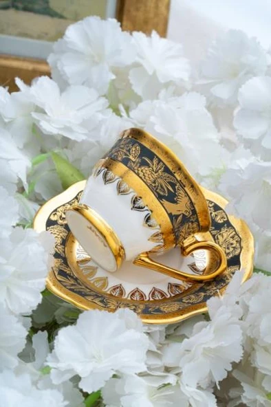 Acar HXF-06927 Harmonie Siyah 6lı Kahve Fincan Takımı