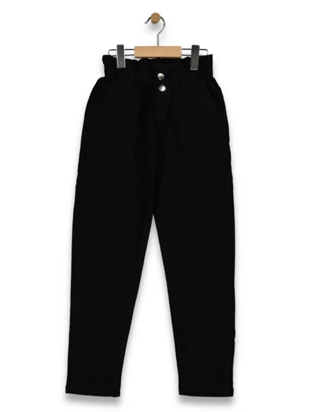 BEL LASTİKLİ TORBA CEPLİ JEANS KIZ PANTOLON