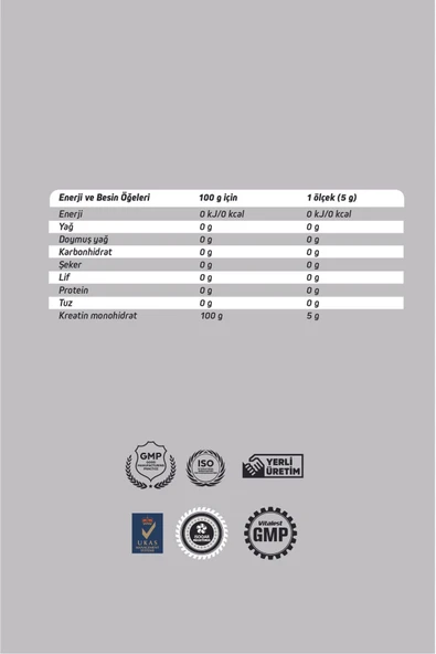 Kreatin Monohydrate 300 Gr. - 3