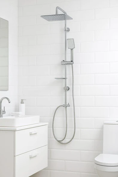 Artema Nora S Banyo Bataryası + Lavabo Bataryası + Doppo Long Duş Seti - Resim 8