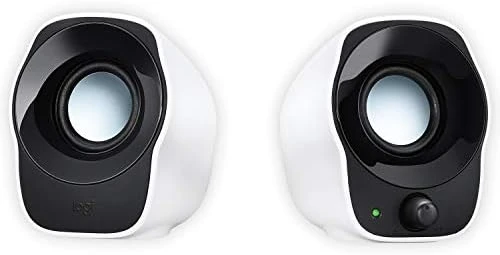 Logitech Z120 Kompakt Stereo USB Destekli Hoparlör, 2.0, 3.5 mm Giriş, Sağ Hoparlörde Güç ve Ses Düzeyi Kontrolleri, 1.2 W, Beyaz