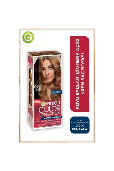Garnier Color Sensatıon HL1 Açık Kumral krem saç boyası 40 ml.