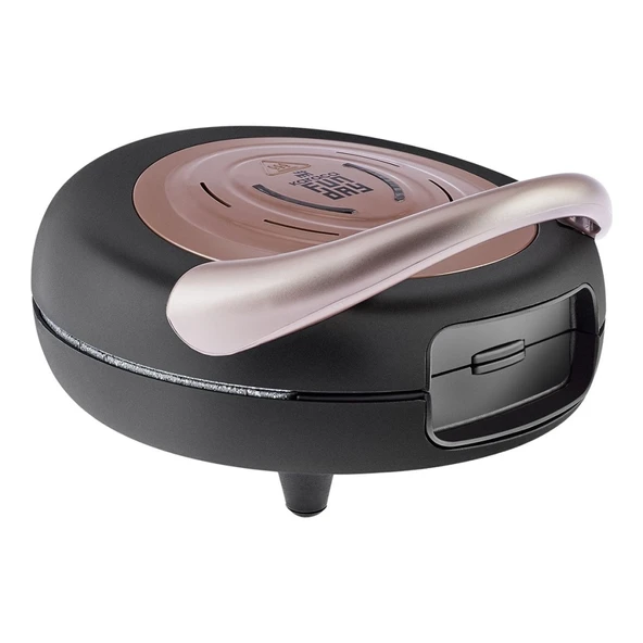 Funday Rosegold Çıkarılabilir Plakalı Waffle Makinesi 1000W
