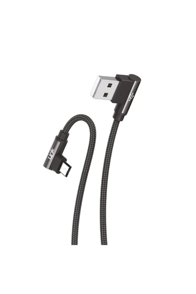 Linktech K592 Safe Micro USB 90 Derece Data/Şarj Kablosu 3A 1.5mt - 5