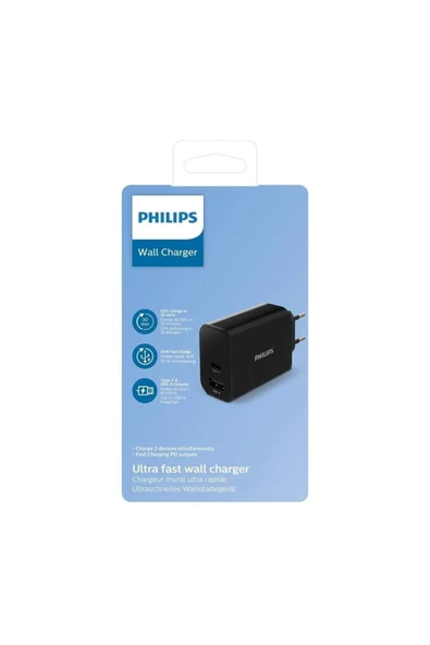 Philips Dlp2621/12 Type C / Usb A 30w Şarj Adaptör - 2