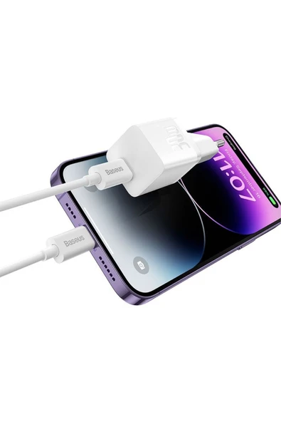 Baseus mini Fast Charger PD 30W, Beyaz - 4