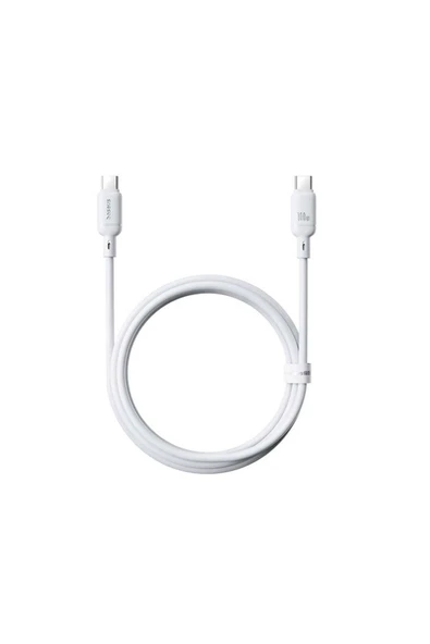 Baseus Type-C to Type-C 100w Hızlı Şarj Kablosu 1m - Beyaz - 2