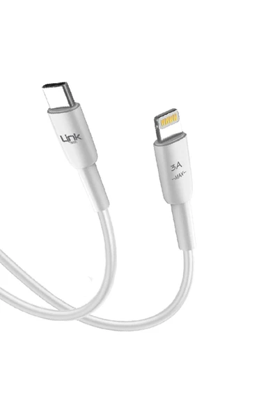 LinkTech C308 20W PD Type-C to Lightning Kablolu Şarj Aleti Set - 3