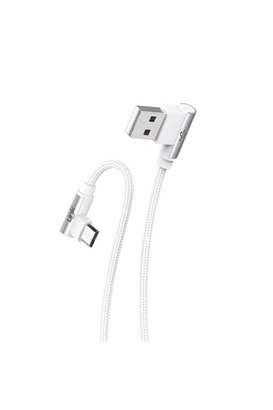 Linktech K592 Safe Micro USB 90 Derece Data/Şarj Kablosu 3A 1.5mt - 2