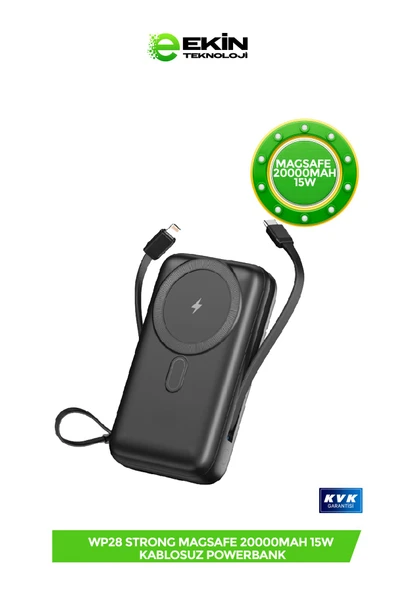 Linktech Wp28 Premium 20000 Mah 15w Kablosuz Şarj Powerbank