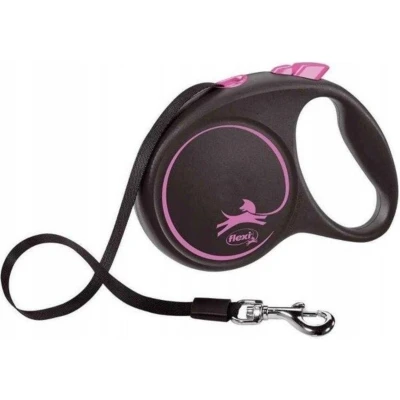 Flexi Black Desing 5m Şerit S Pembe