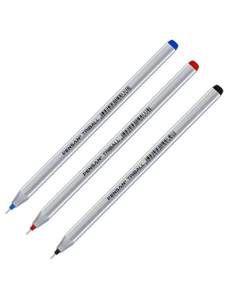 Pensan Tükenmez Kalem Triball 1.0 MM Bilye Uç Siyah - 4