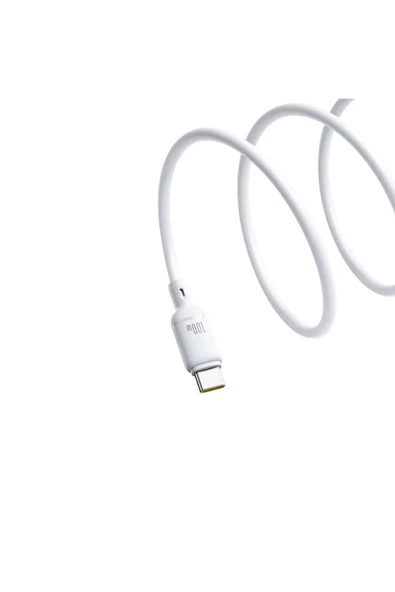 Baseus Type-C to Type-C 100w Hızlı Şarj Kablosu 1m - Beyaz - 3