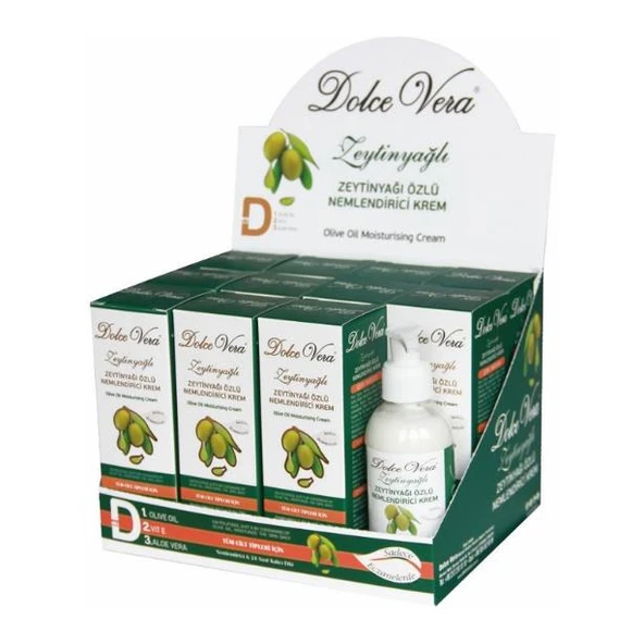Dolce Vera Zeytinyağı Özlü Nemlendirici Krem 150 ml 11 Adet + 1 Adet Tester
