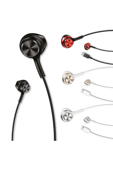 LinkTech H75 Type-C Stereo Kulak İçi Kablolu Kulaklık