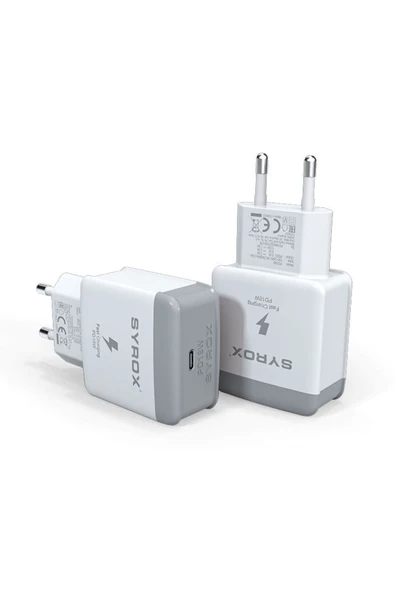 Pd18b Type-c Pd Çıkışlı Şarj Adaptörü (BAŞLIK) 18w Qc 3.0a Beyaz