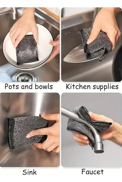BAR-PACK Paslanmaz Inox Sihirli Telli Sünger 2'li Paket - 2