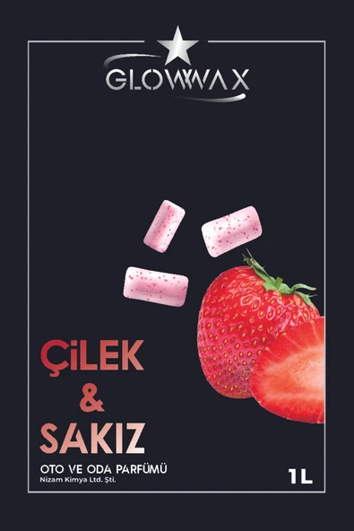 GLOWWAX Oto Ve Oda Parfümü 'çilek&sakız' Aromalı 1 Litre Triger (PÜSKÜRTMELİ BAŞLIK) Hediyeli - 5