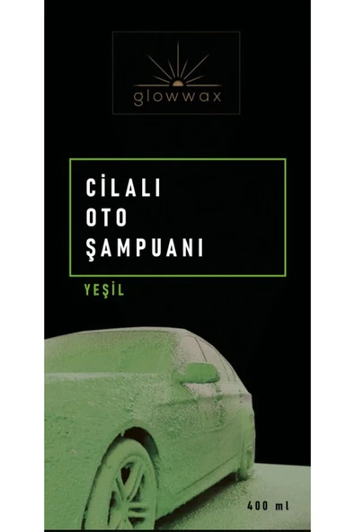 GLOWWAX YEŞİL RENKLİ CİLALI OTO YIKAMA ŞAMPUANI 400ML
