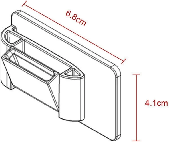 Emniyet Kemeri Tututucu Düzenleyici Plastik Koruma Kapağı Siyah Tekli - 5