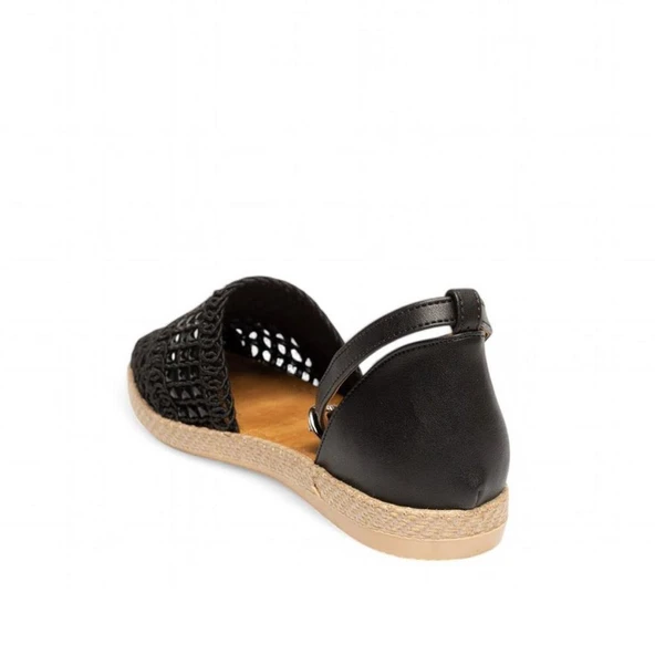 Papuçcity Sprs 03181 Kadın Örgü Detaylı Günlük Babet - Resim 3