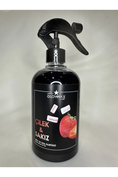 GLOWWAX Oto Ve Oda Parfümü 'çilek&sakız' Aromalı 500 ml Triger (PÜSKÜRTMELİ BAŞLIK) Hediyeli