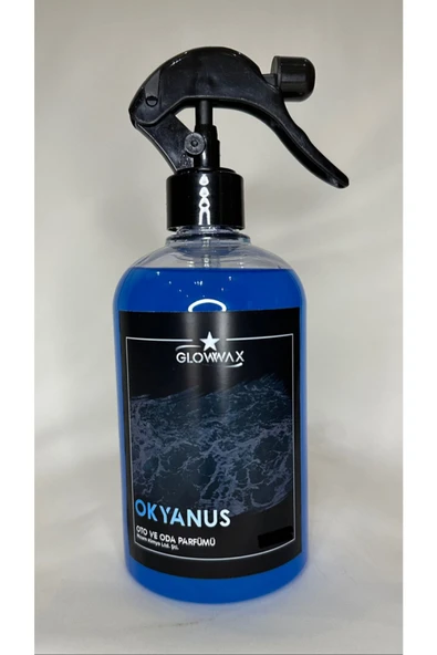 GLOWWAX Oto Ve Oda Parfümü 'okyanus' Kokusu 500 Ml Triger (püskürtmeli Başlık) Hediyeli