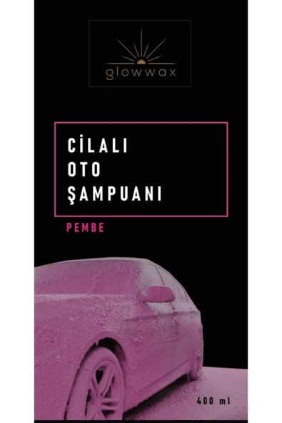 GLOWWAX PEMBE RENKLİ CİLALI OTO YIKAMA ŞAMPUANI (PİNK FOAM) 400ML