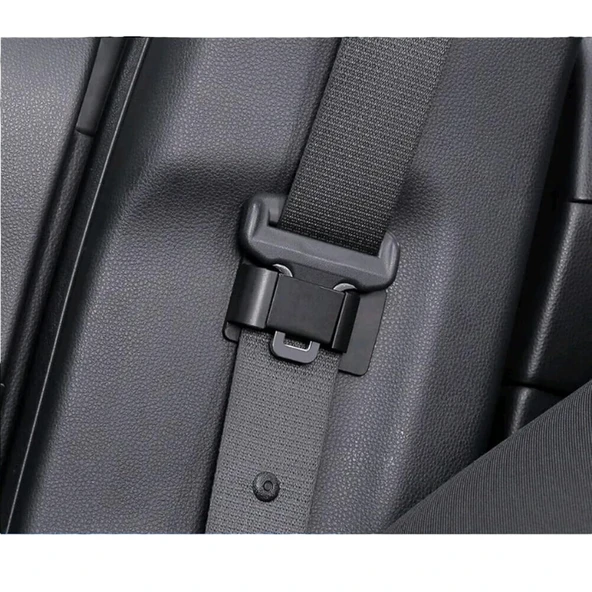 Emniyet Kemeri Tututucu Düzenleyici Plastik Koruma Kapağı Siyah Tekli - 4