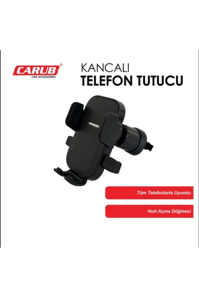 Carub Araç İçi Telefon Tutucu (Havalandırma Kancalı)