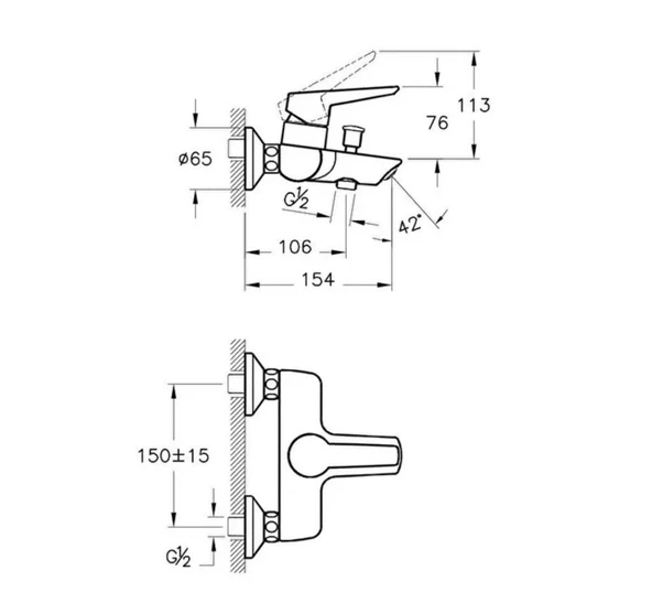 Artema Solid S Banyo Bataryası + Doppo Long Duş Sistemi - Resim 4