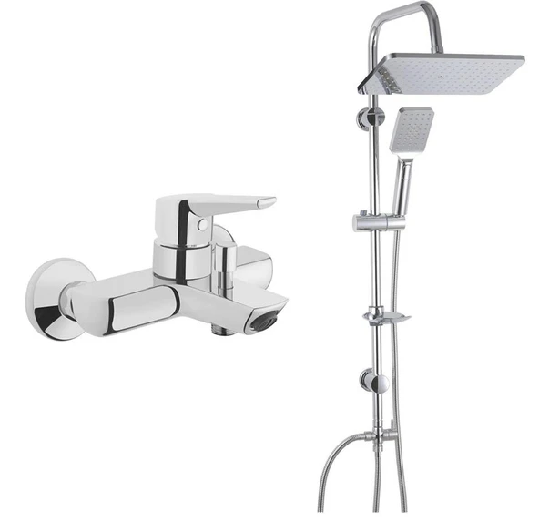 Artema Solid S Banyo Bataryası + Doppo Long Duş Sistemi ürün görseli