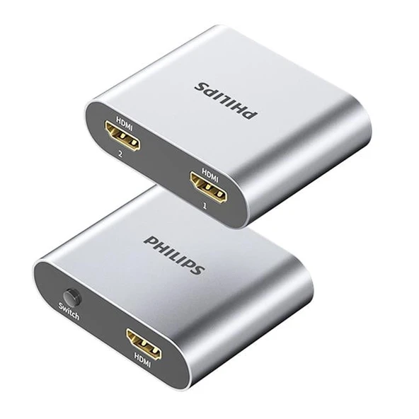Philips SWR9101A/93 4K HDMI Çift Yönlü Anahtar 2 Giriş - 1 Çıkış Yüksek Çözünürlüklü HDMI Switch - 4