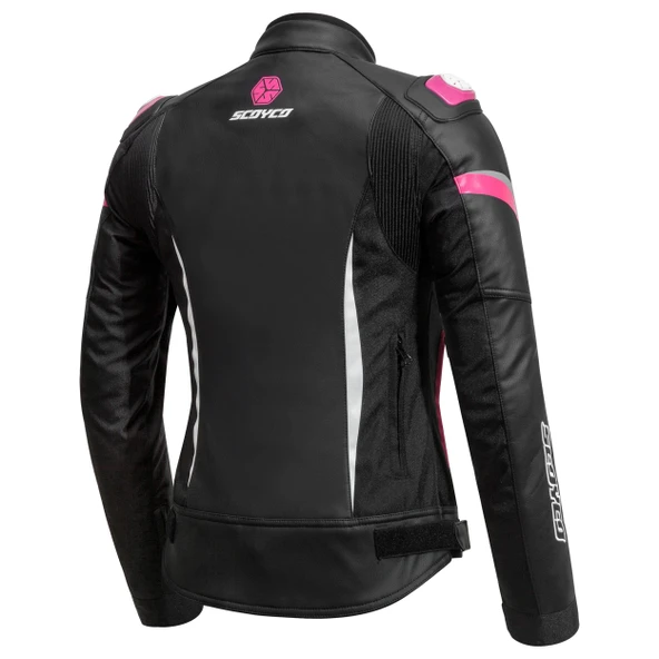 SCOYCO JK 153 W KORUMALI KADIN MOTOSİKLET MONTU PEMBE - Resim 9
