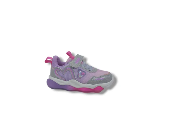 Vicco Heart Işıklı Kız Çocuk Lila Spor Ayakkabı