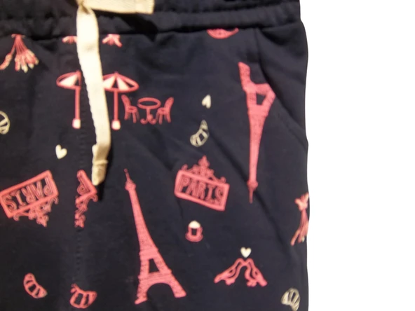 PARİS BASKILI KIZ TEK ALT - Resim 2