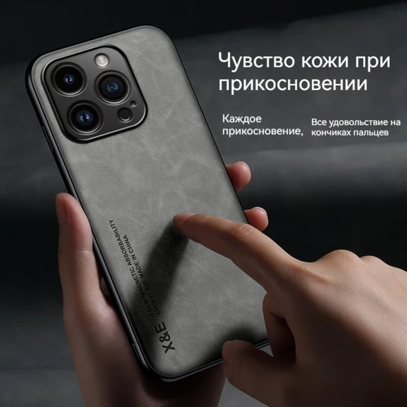 iPhone 16 Kuzu Derisi Dokulu Manyetik Araç Tutucu Darbeye Dayanıklı Kılıf - Yeşil - 5
