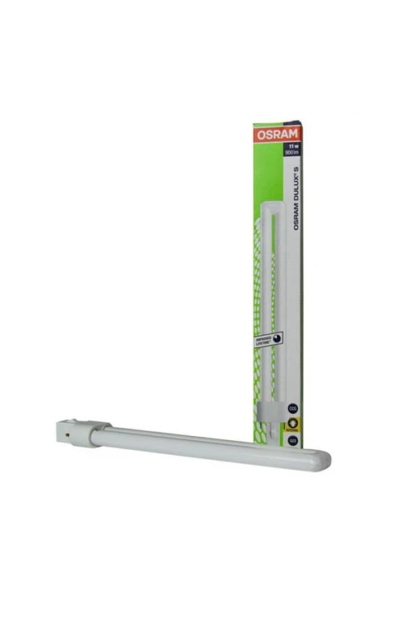 Osram 11W/827 Geliştirilmiş Kullanım Ömürlü Sarı Floresan Lamba (3 Adet) - 2