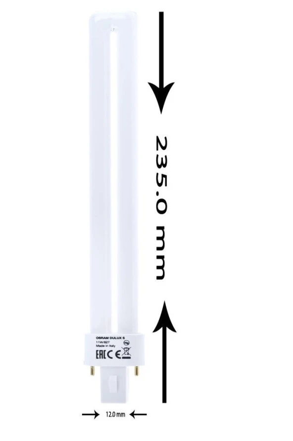 Osram 11W/827 Geliştirilmiş Kullanım Ömürlü Sarı Floresan Lamba (3 Adet) - 4