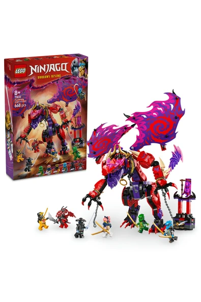 ® NINJAGO® Thunderfang Kaos Ejderhası 71832 - 8+ Yaratıcı Oyuncak Yapım Seti (668 Parça)